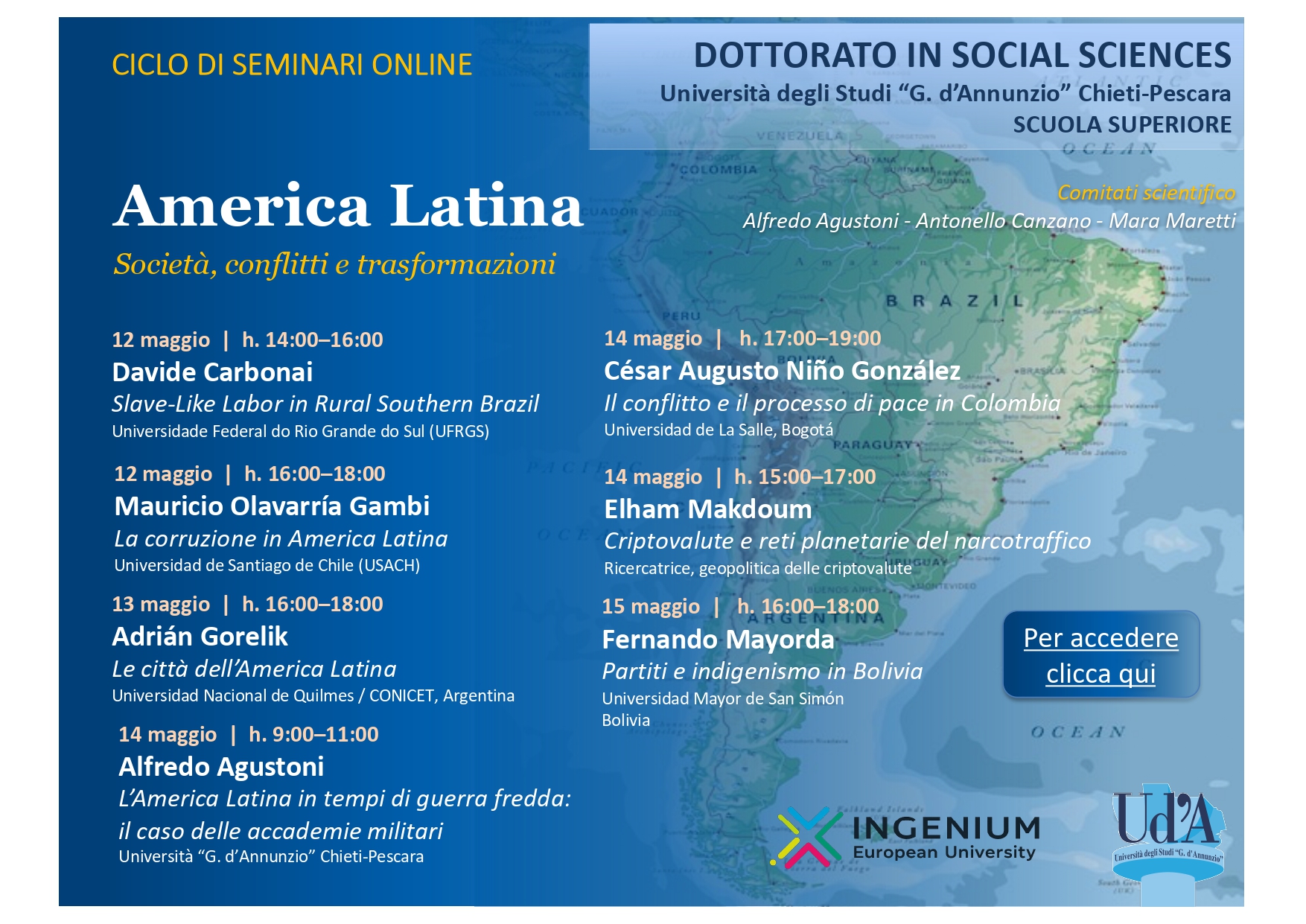 Locandina ciclo di Seminari